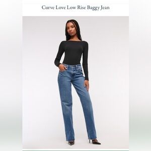 Abercrombie Curve Love Baggy Low Rise